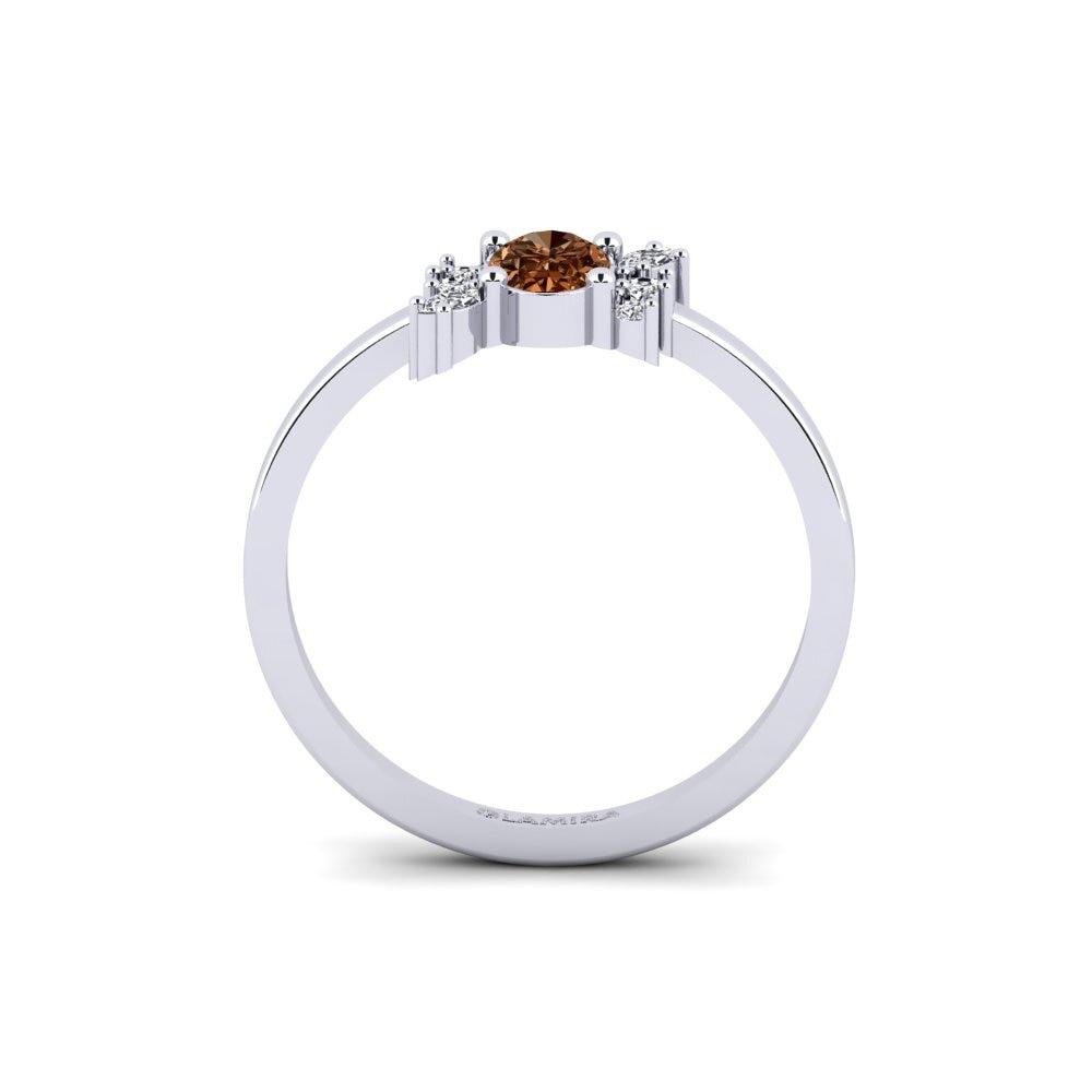 Brown Diamond Engagement Ring Gaidourosnissi