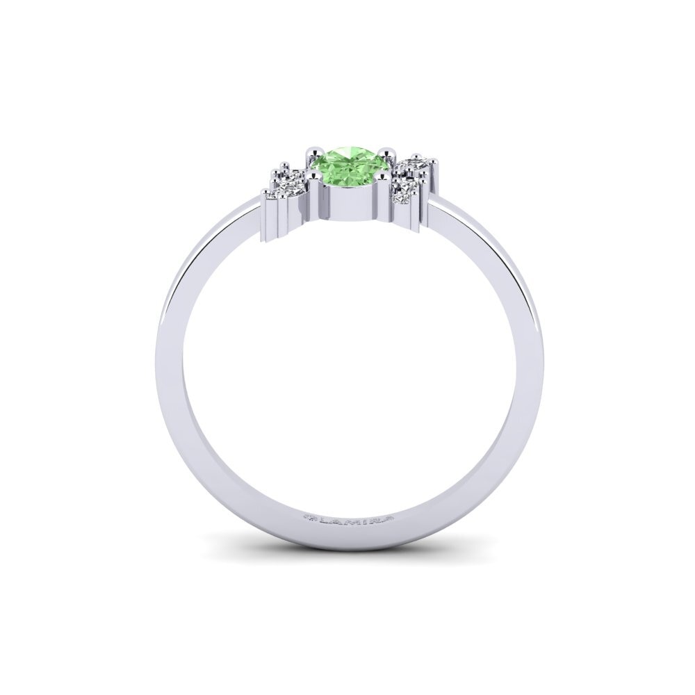 Diamante Verde Anillo de compromiso Gaidourosnissi