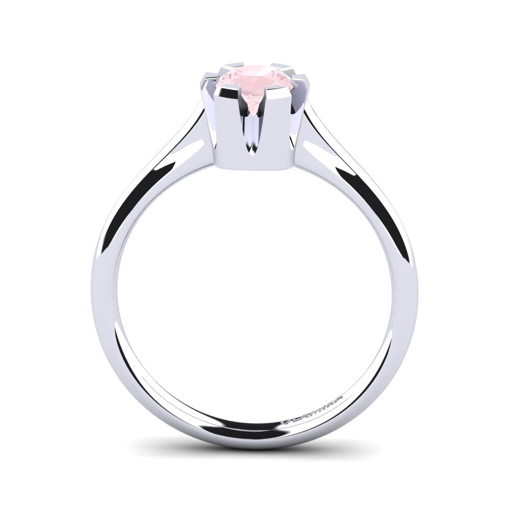 Rose Quartz Engagement Ring Galilea 0.5 crt