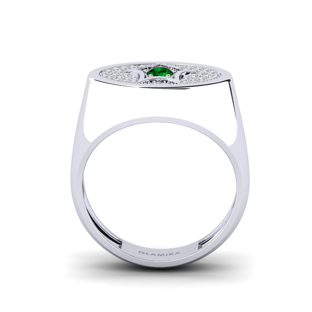 Circonita Verde Anillo Galiot