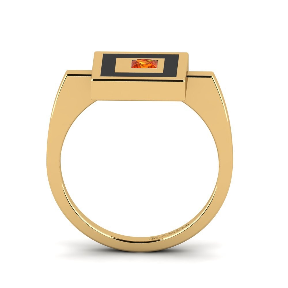 Orangefarbener Saphir Ring Gance