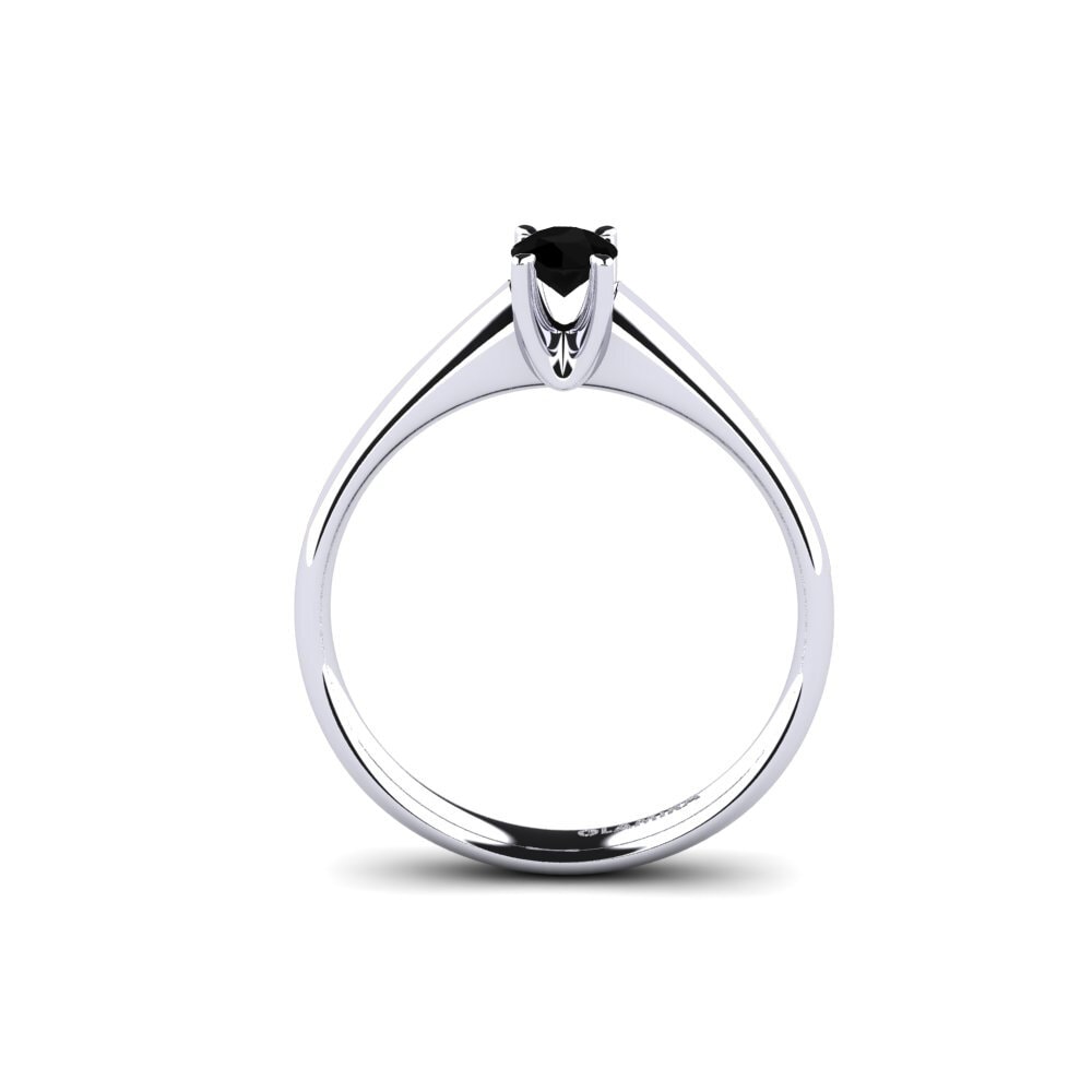 Black Onyx Engagement Ring Gandolfa