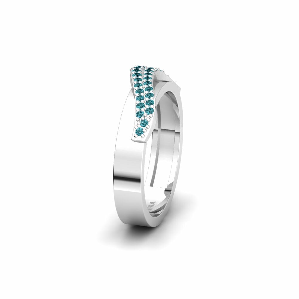 Diamant Bleu Alliance pour femme Gardanne