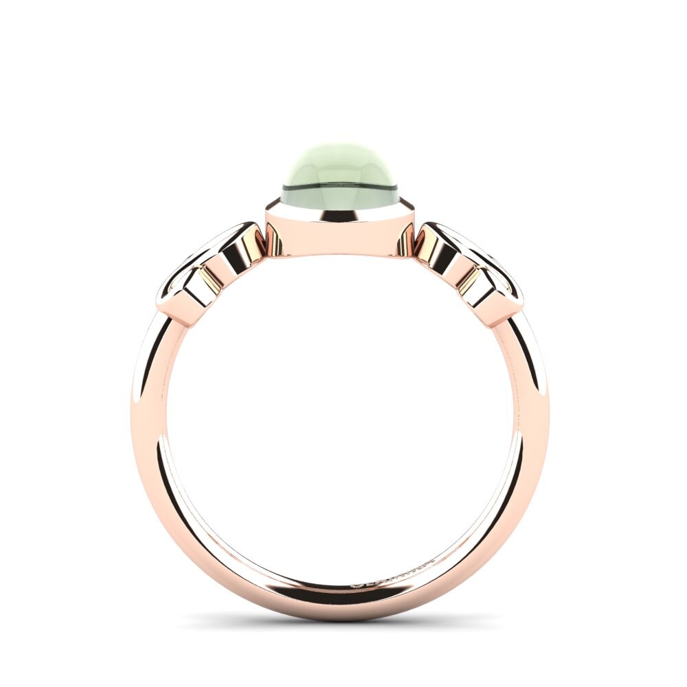 Cabochon Green Amethyst Ring Gatita