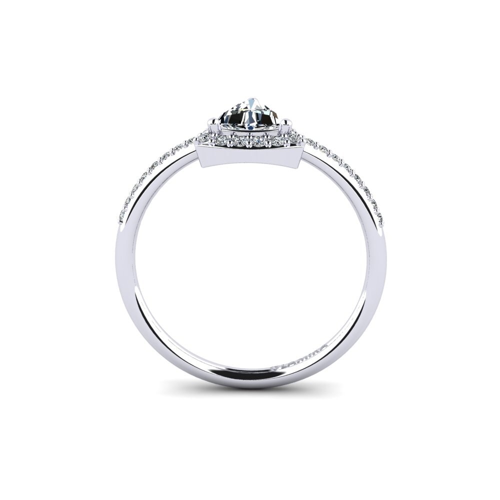 9ct White Gold Engagement Ring Gaum