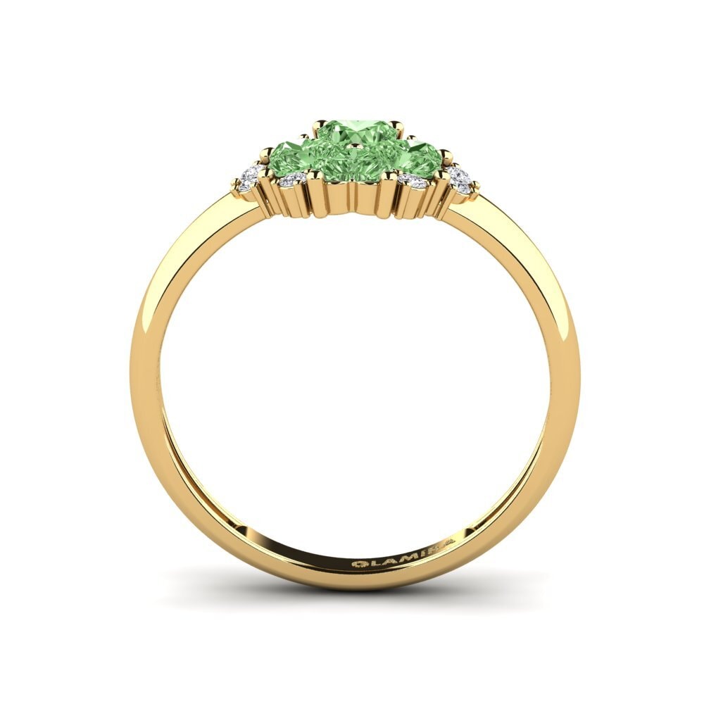 Grüner Diamant Ring Gautvin