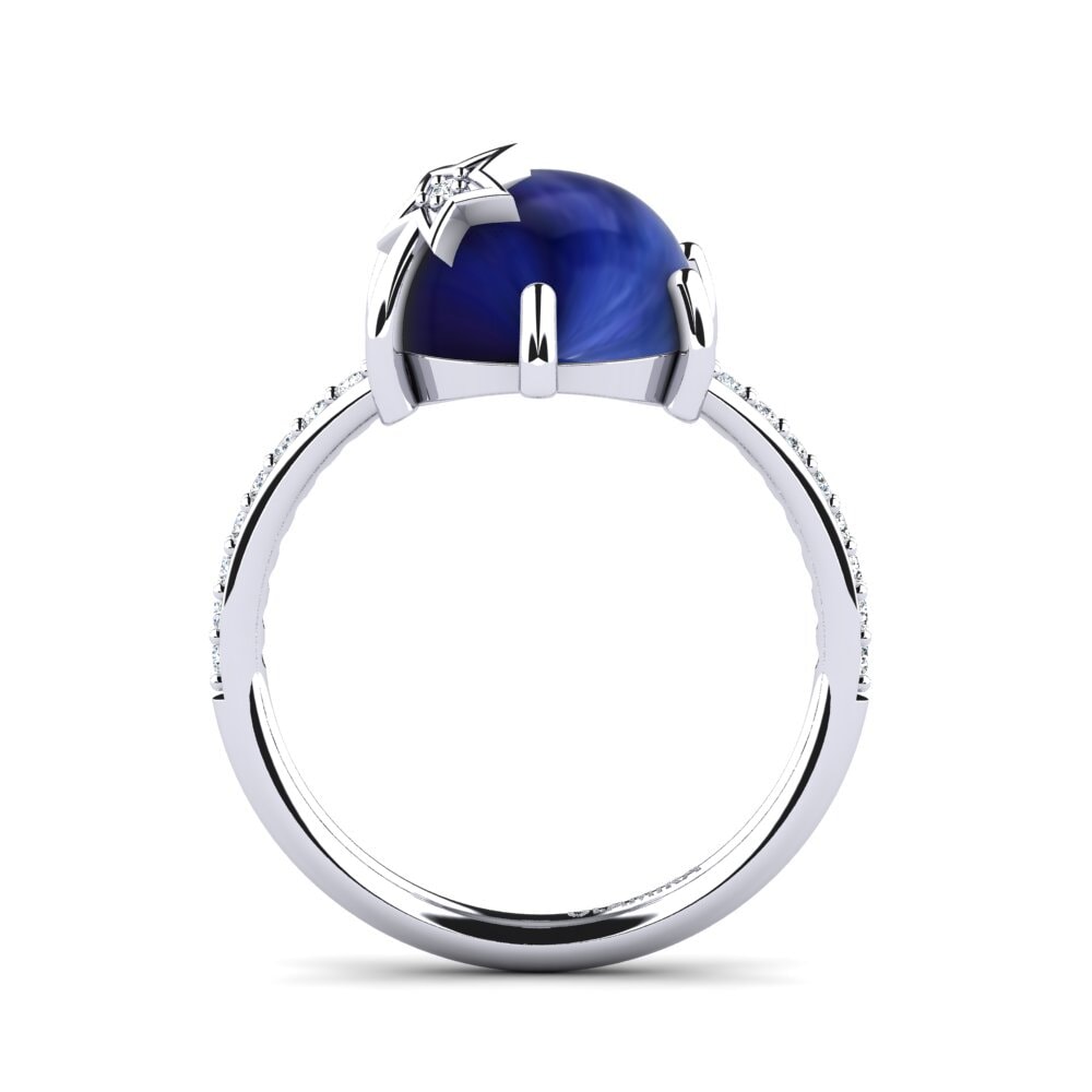 Zafiro Cabujón Anillo Gavrilla