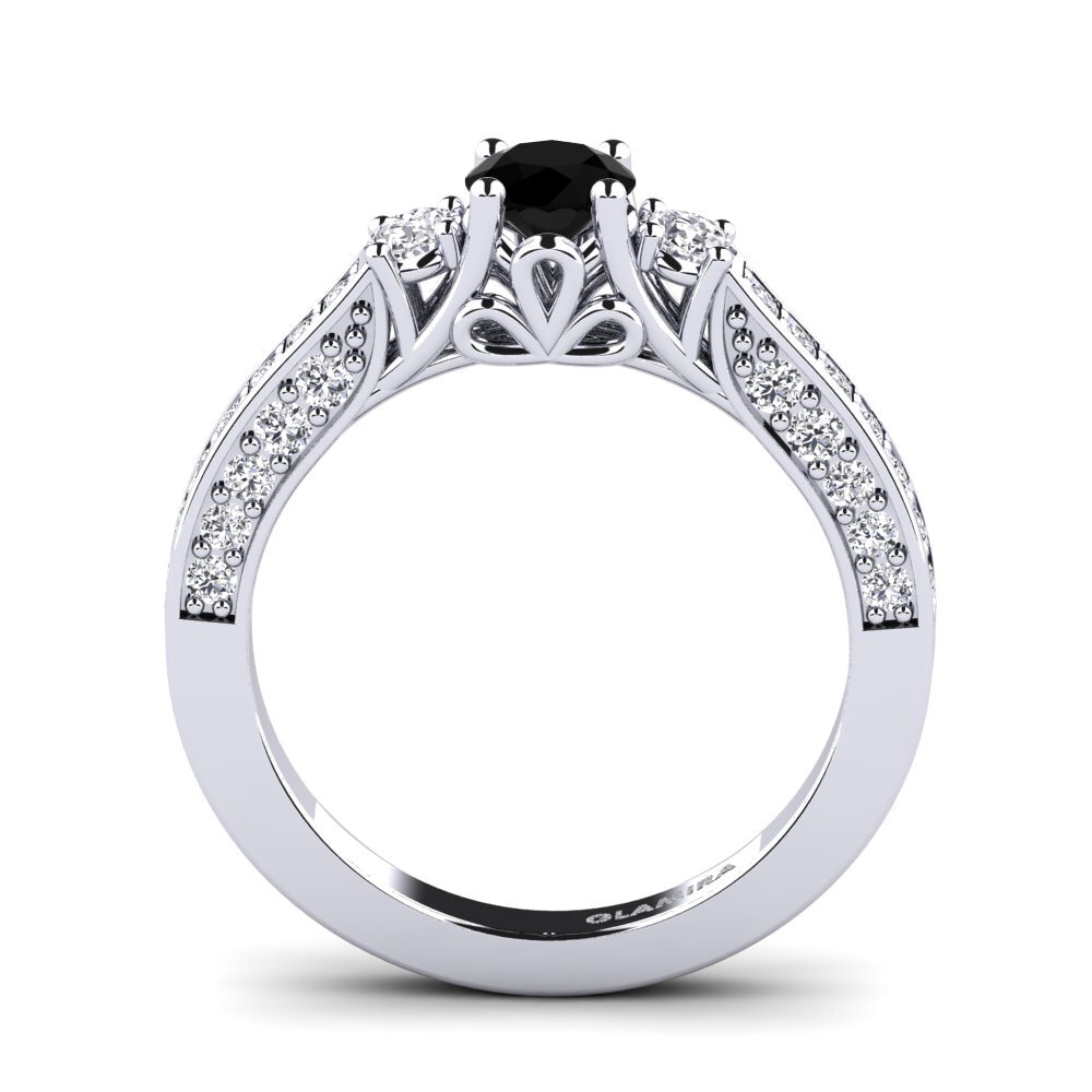 Black Diamond Bridal Set Gemmiferous Ring A