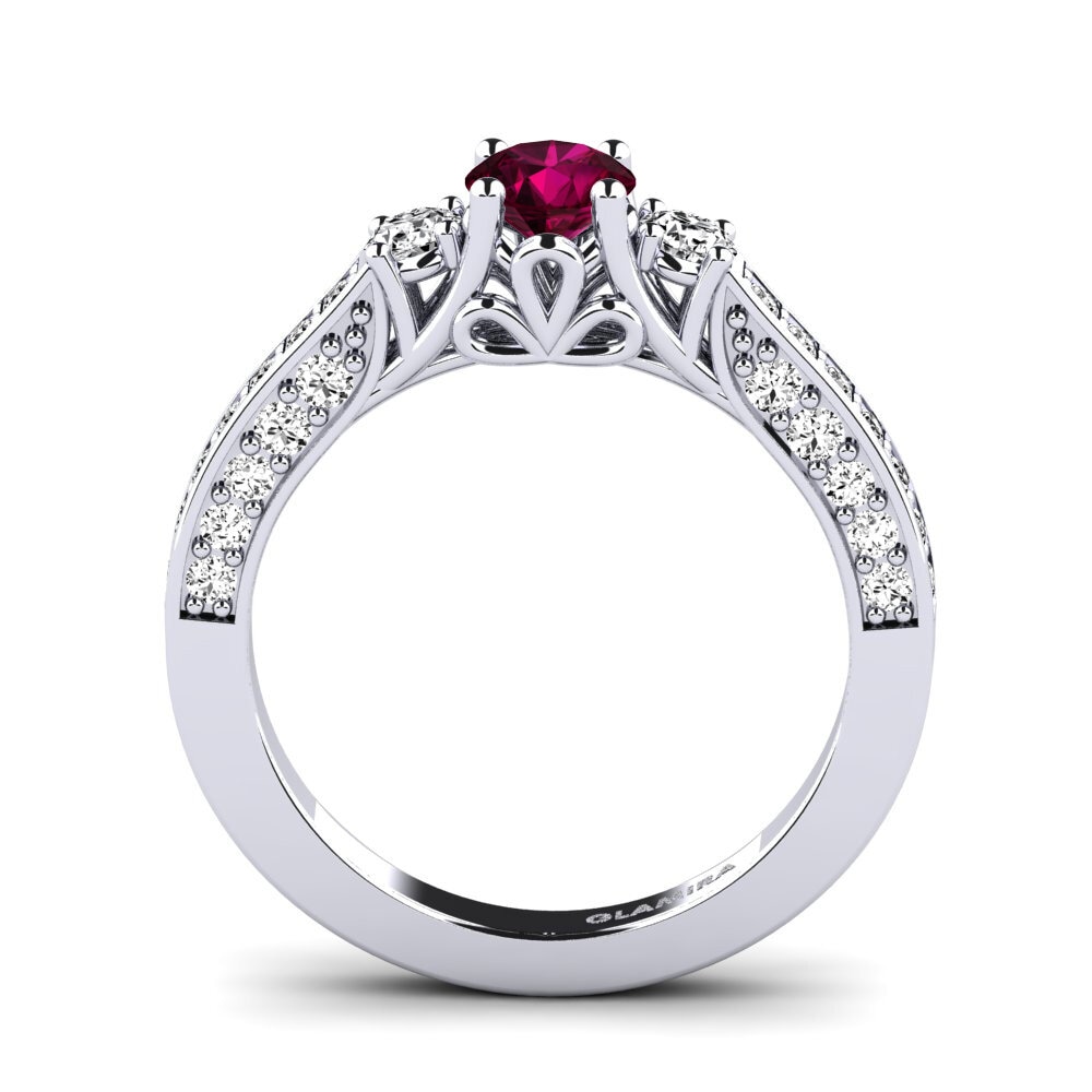 Granate Rhodolite Set de Anillos Gemmiferous Anillo A