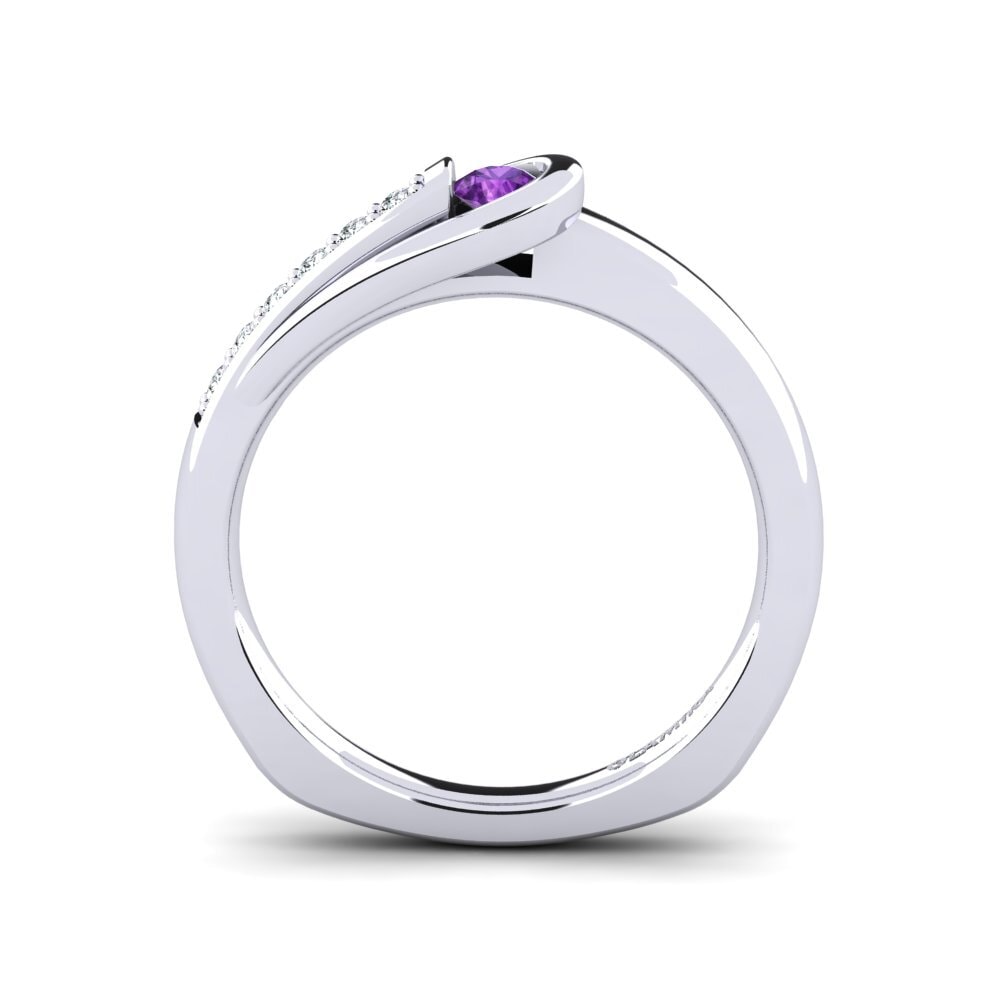 Amethyst Engagement Ring Genifer 0.1 crt