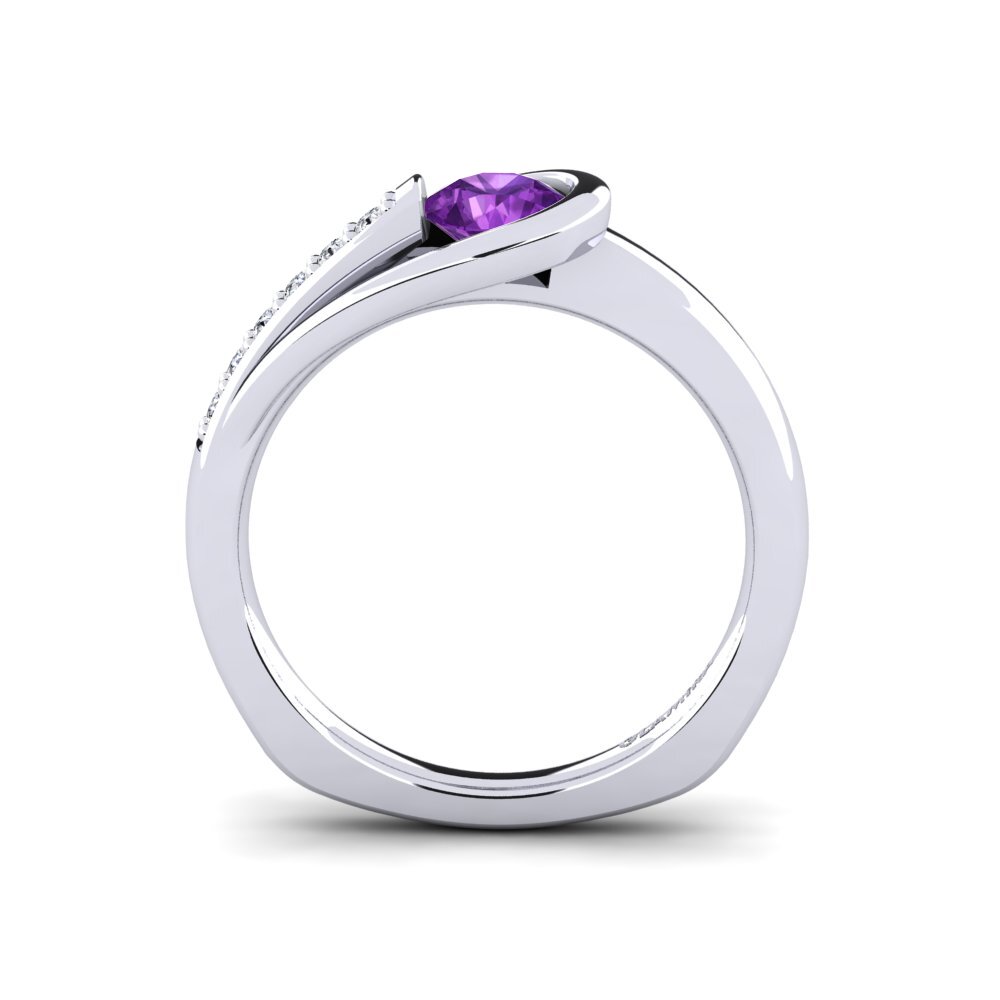 Amethyst Engagement Ring Genifer 0.5 crt