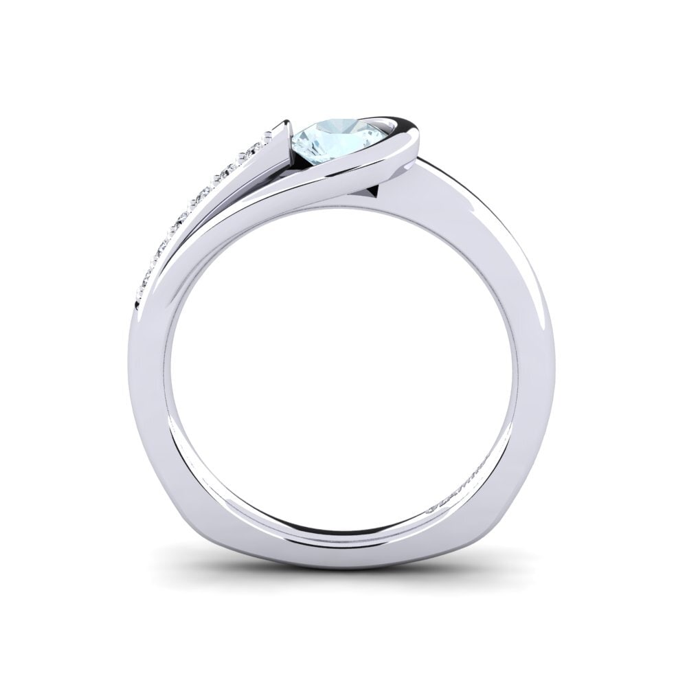 Aquamarine Engagement Ring Genifer 0.5 crt