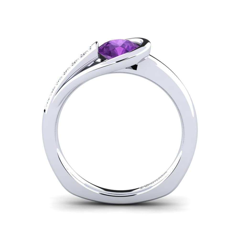Amethyst Engagement Ring Genifer 0.8 crt