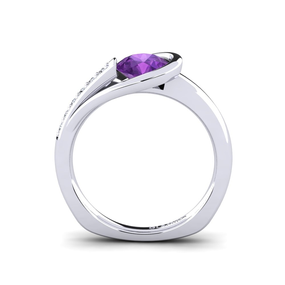 Amethyst Engagement Ring Genifer 1.0 crt
