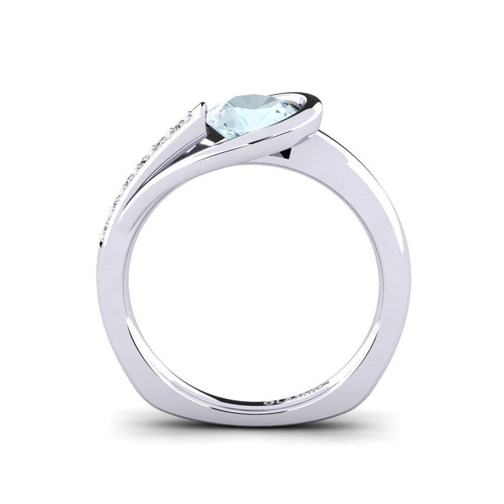 Aquamarine Engagement Ring Genifer 1.0 crt