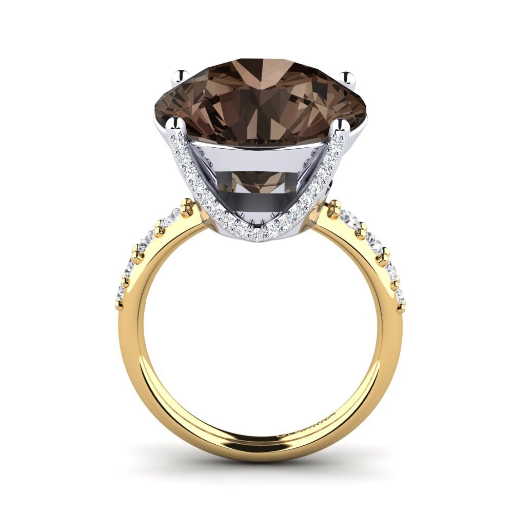 18k Oro Amarillo/Blanco Anillo Gerlindis
