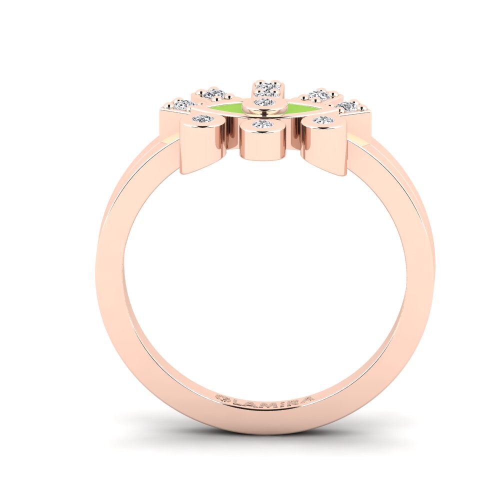 Rotgold 375 Pinker Ring Germanic