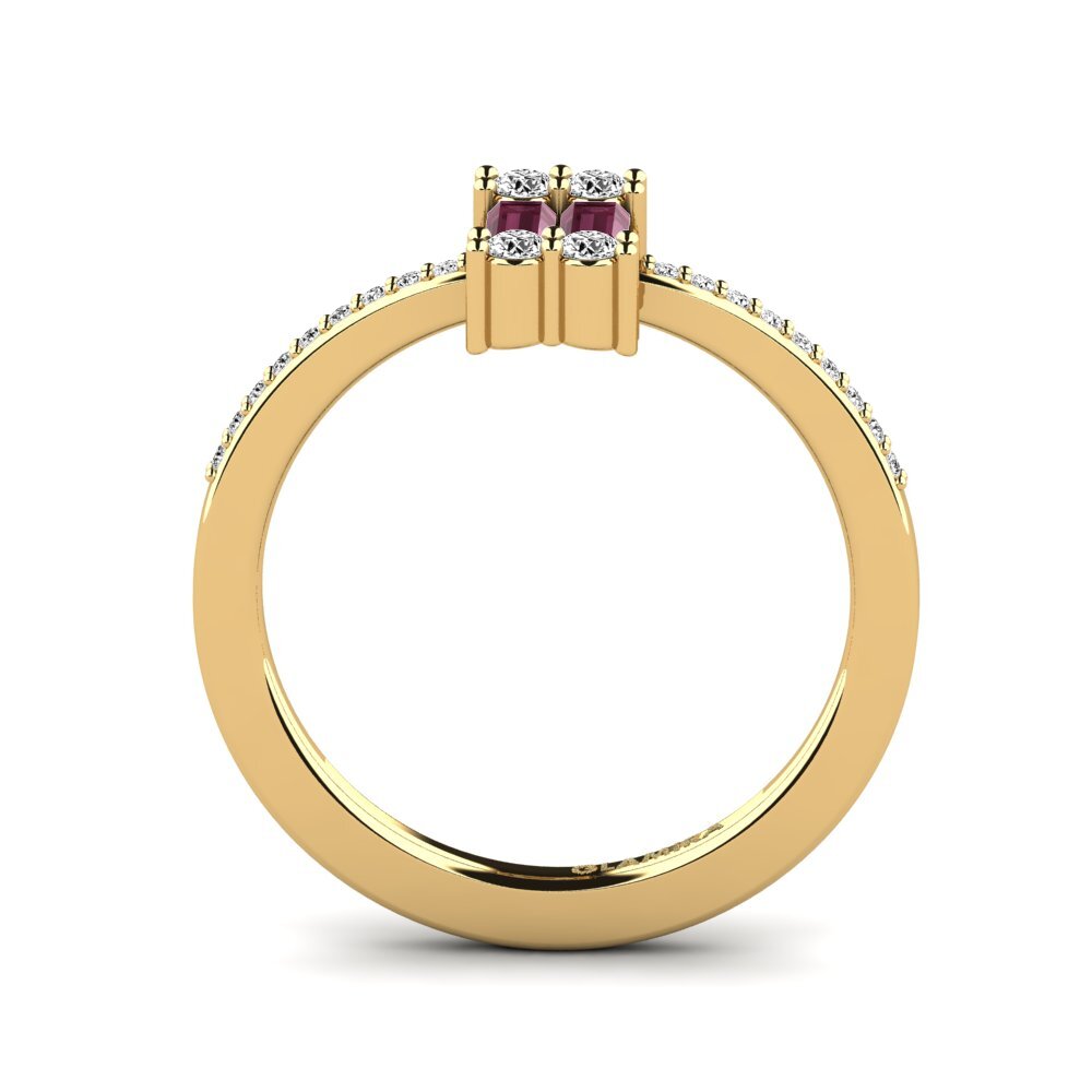 Rhodolite Garnet Ring Gertie