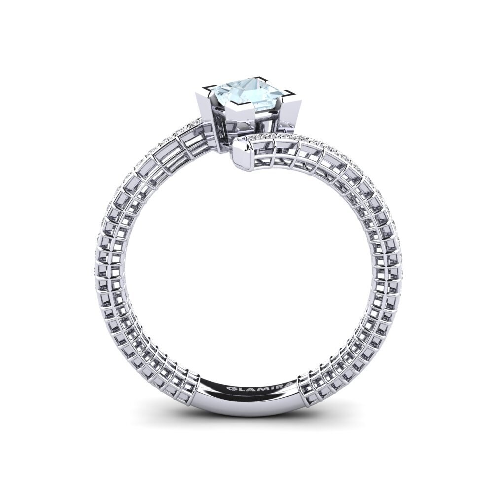 Aquamarine Engagement Ring Gertrude
