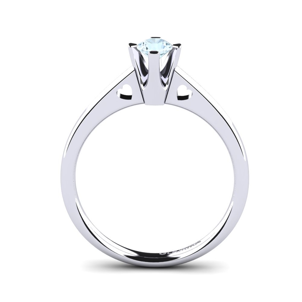 Aquamarine Engagement Ring Gervasia