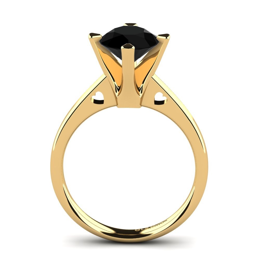 Black Onyx Engagement Ring Gervasia 2.0 crt