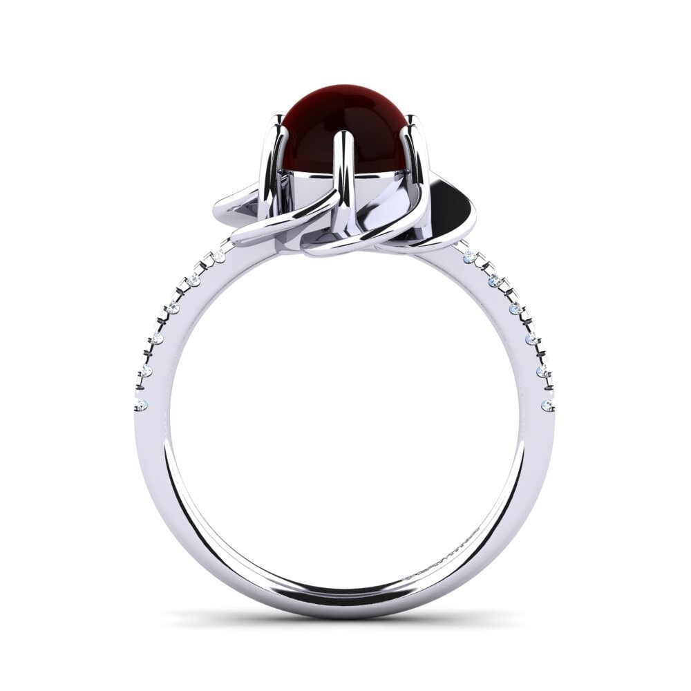 Cabochon Garnet Ring Gilana
