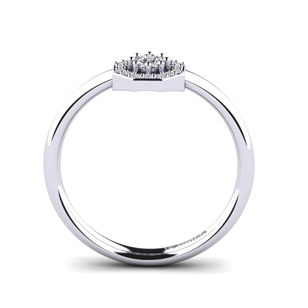 950 Palladium Engagement Ring Gilberte