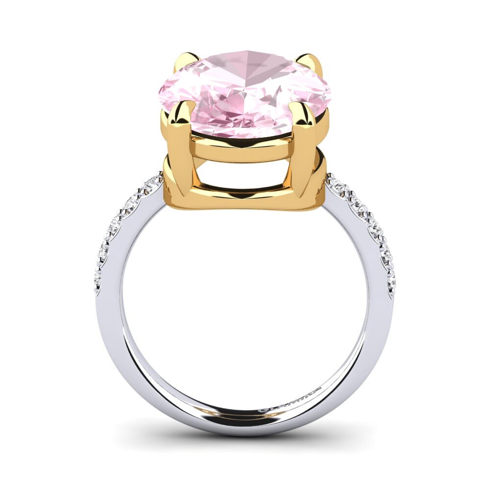 18k Oro Blanco / Amarillo Anillo Gillian