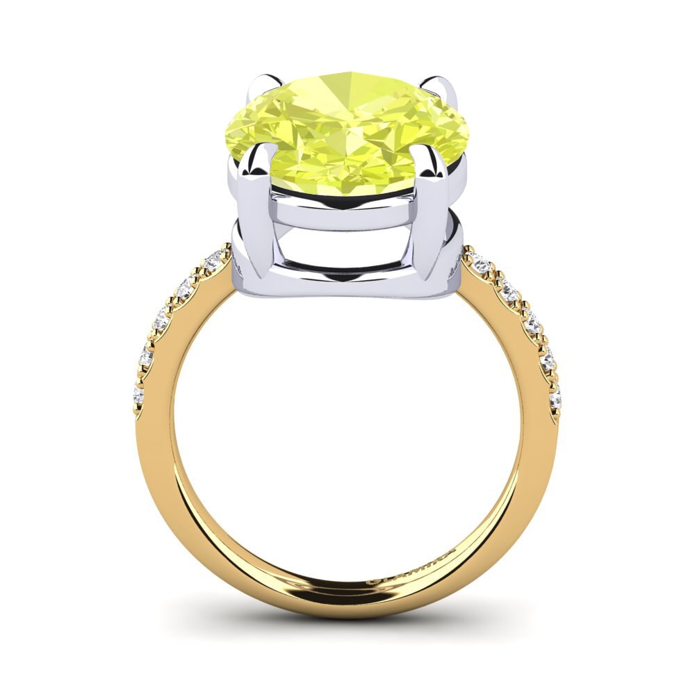 18k Oro Amarillo/Blanco Anillo Gillian