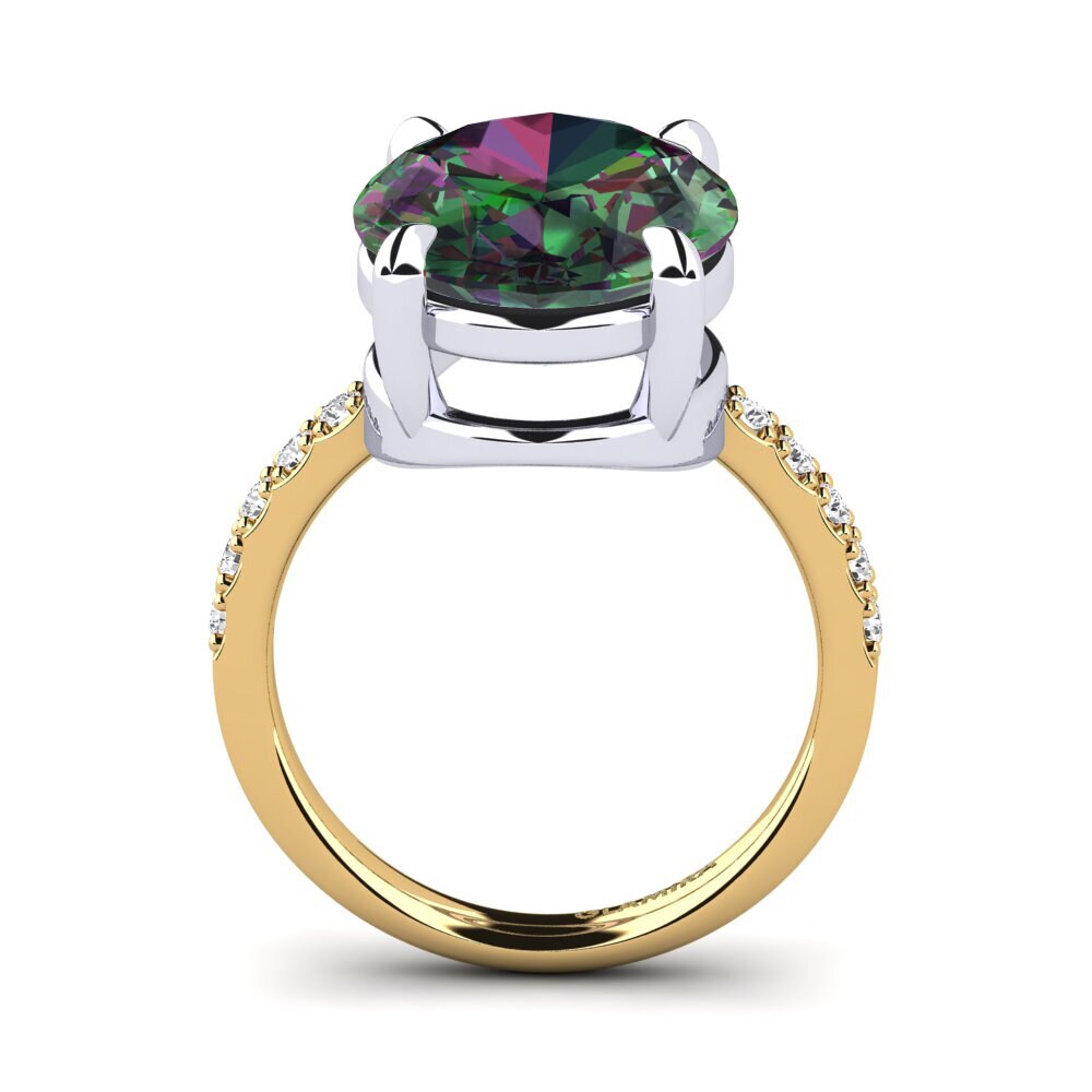 14ct Yellow / White Gold Ring Gillian