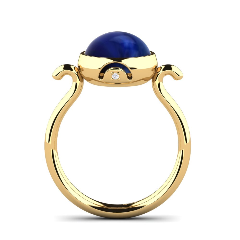 Zafiro Cabujón Anillo Giovel