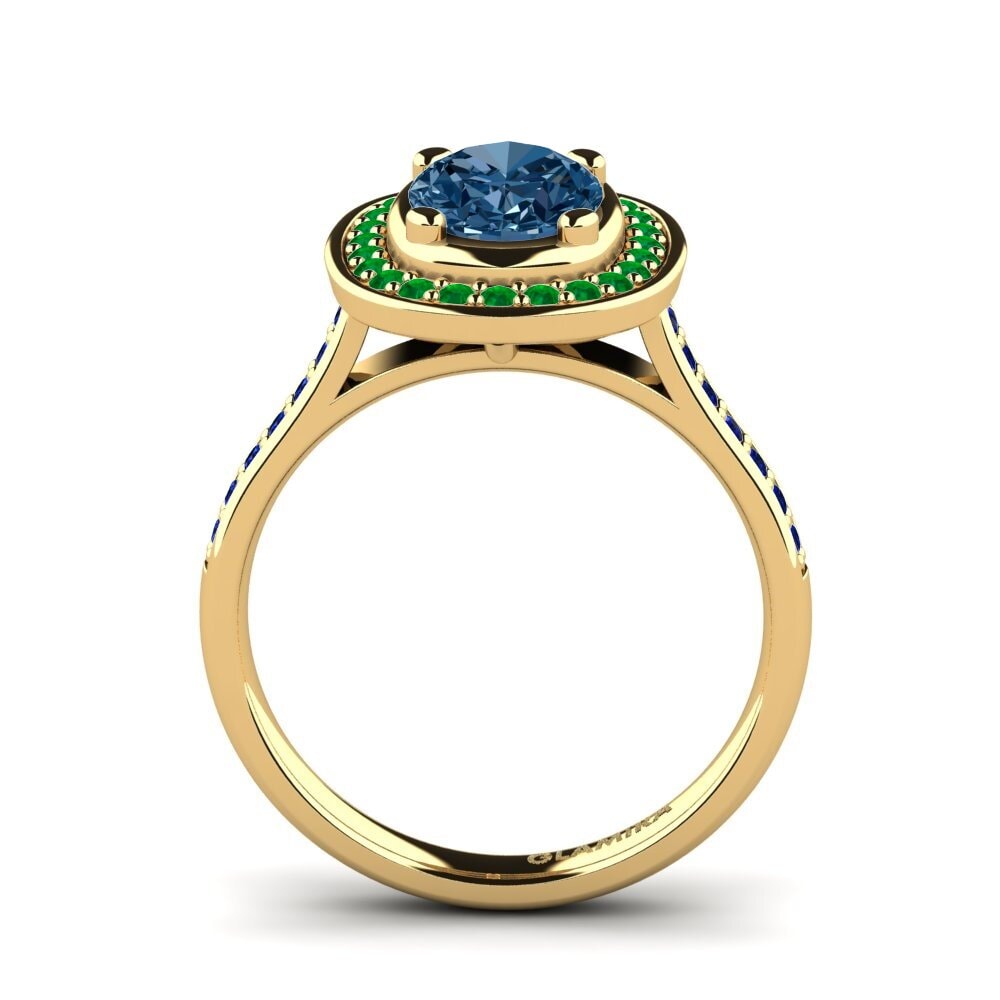 Blue Diamond Engagement Ring Girona