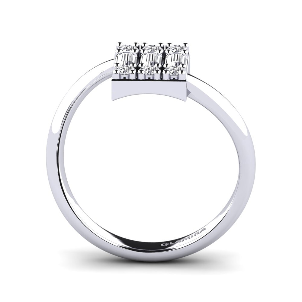 Baguette Diamante Anillo Gisco
