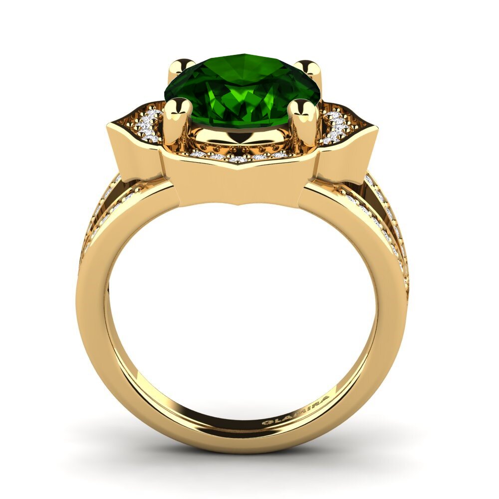 14k Oro Amarillo Anillo Gizella