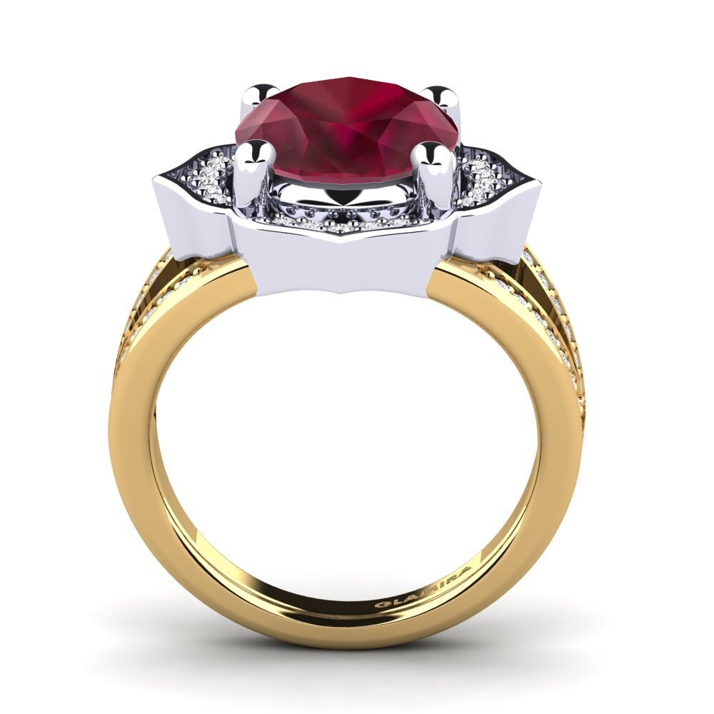14ct Yellow / White Gold Ring Gizella