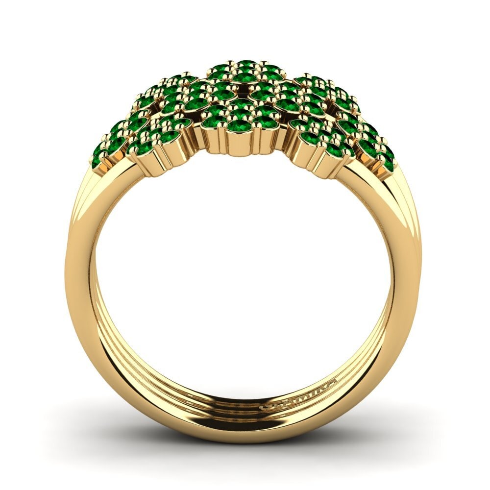 Circonita Verde Anillo Gladiolo