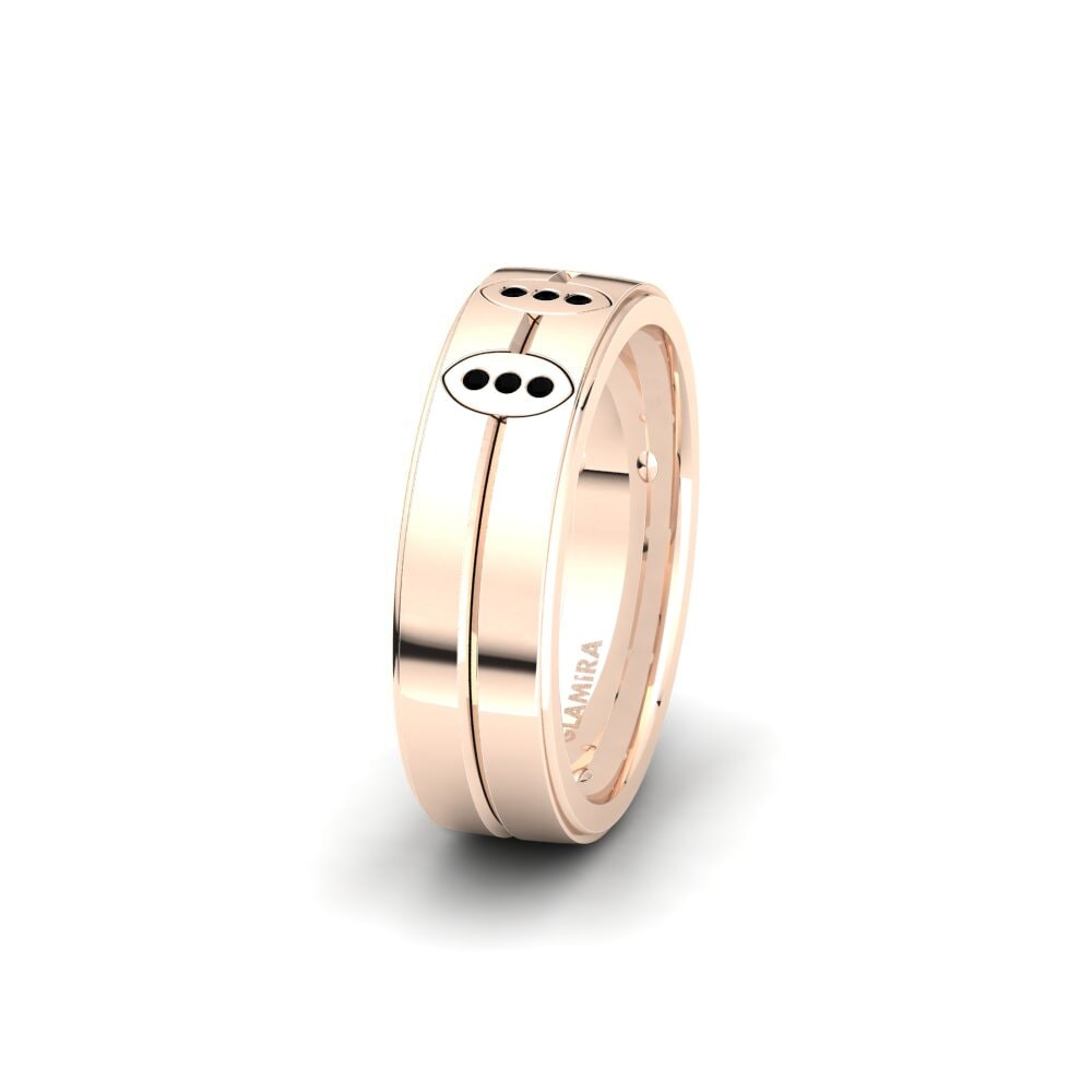 Black Diamond Women's Wedding Ring Glamorous Feeling 6 mm