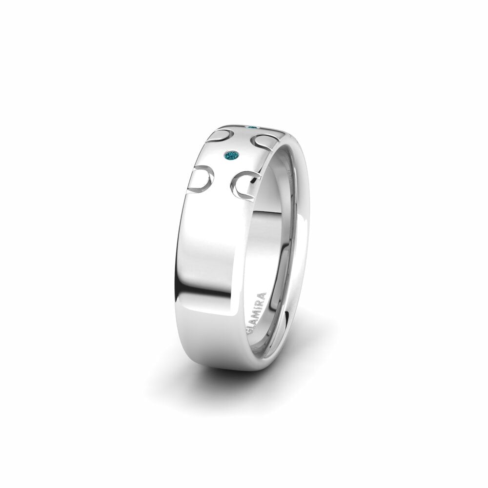 Diamant Bleu Alliance pour femme Glamorous Impulse 6 mm