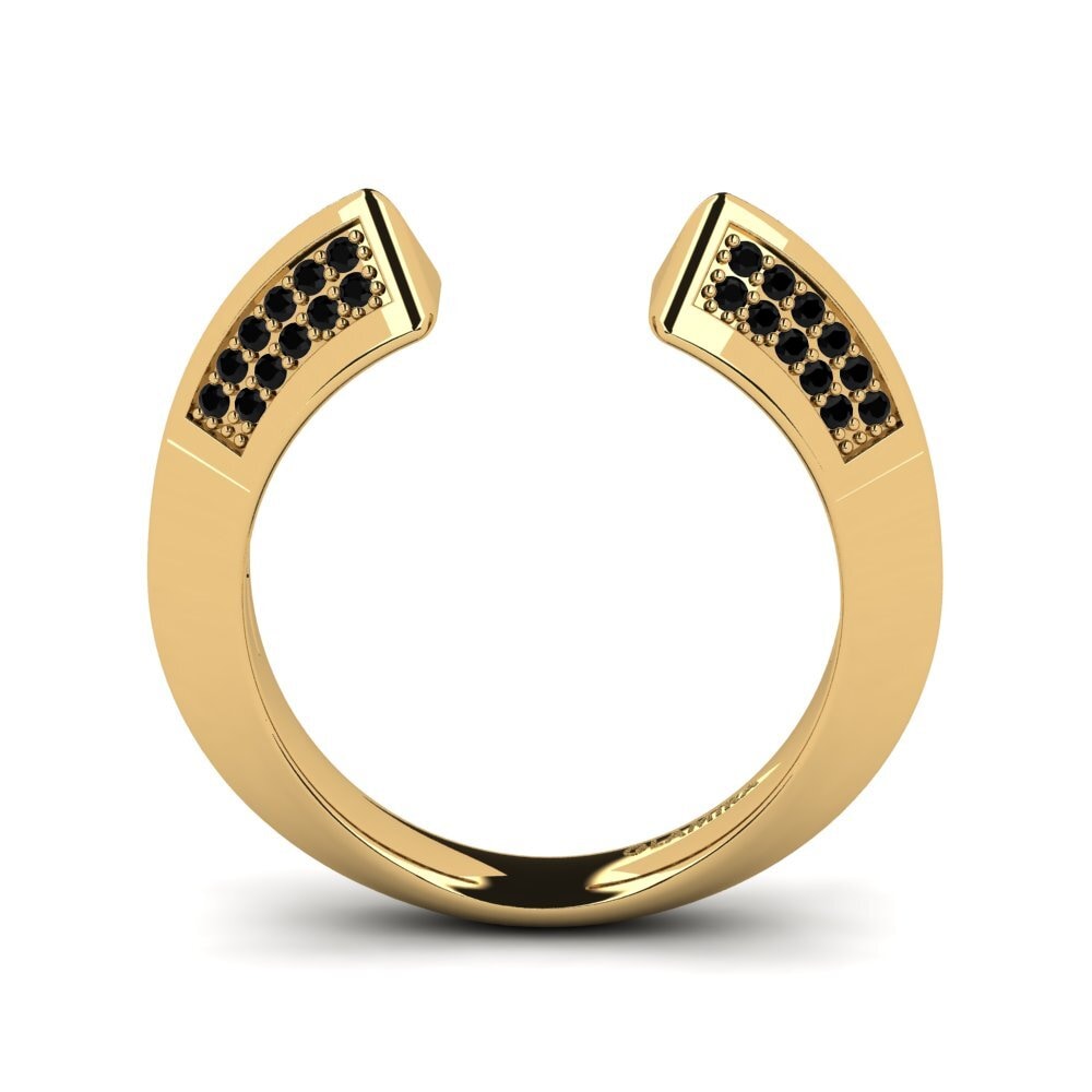 Zafiro negro Anillo Golett