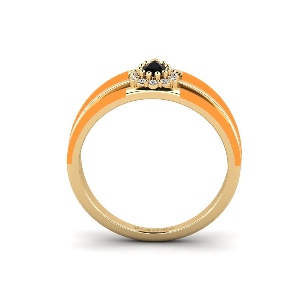Schwarzer Onyx Ring Gost