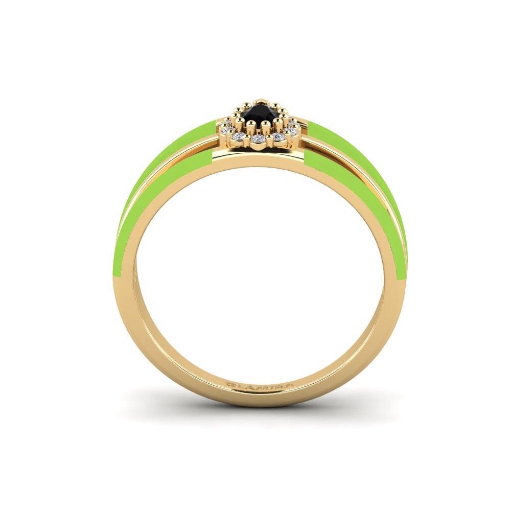 Schwarzer Diamant Ring Gost
