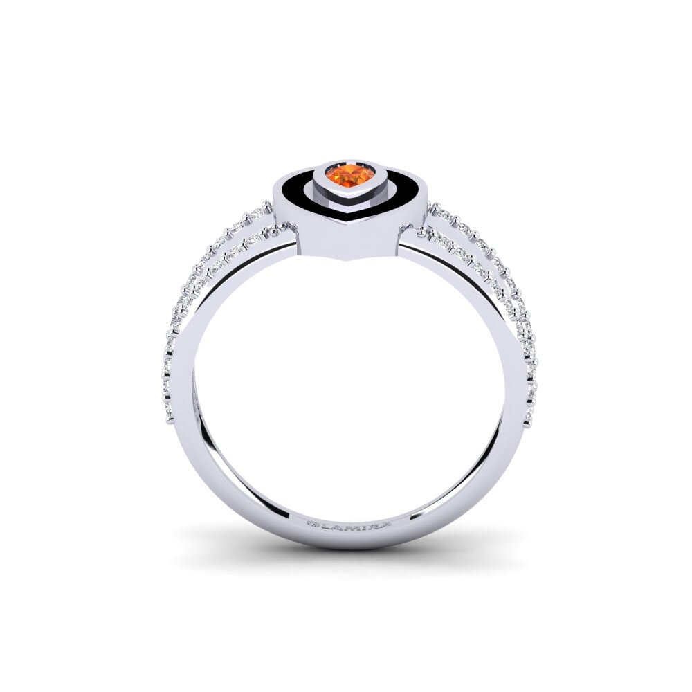 Orangefarbener Saphir Ring Gouyave