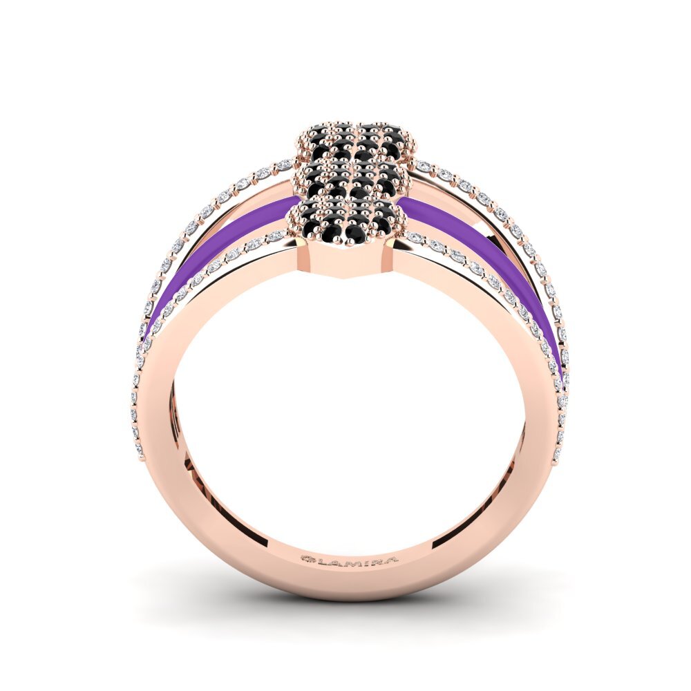 Schwarzer Diamant Ring Gozoa