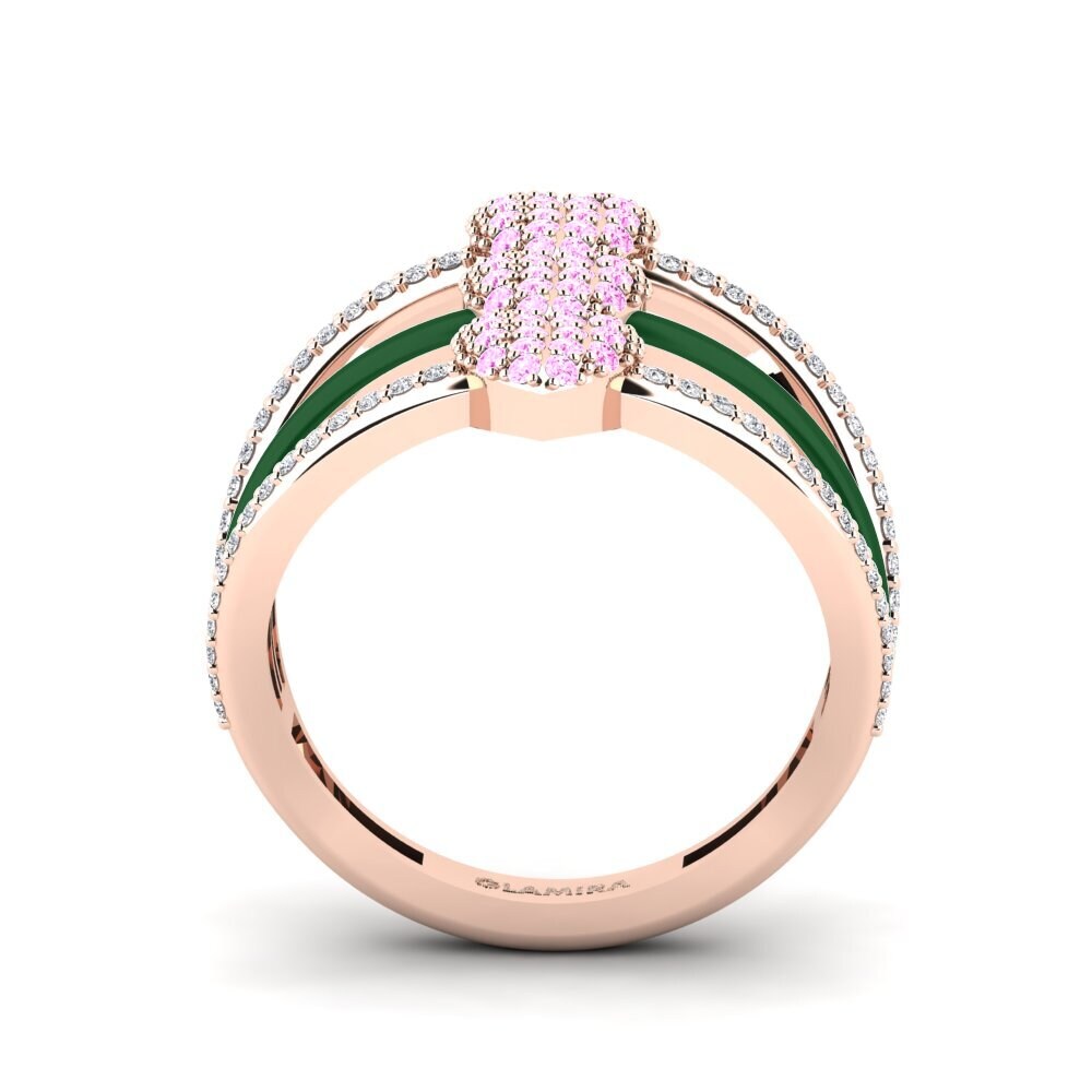 Rosa Saphir Ring Gozoa