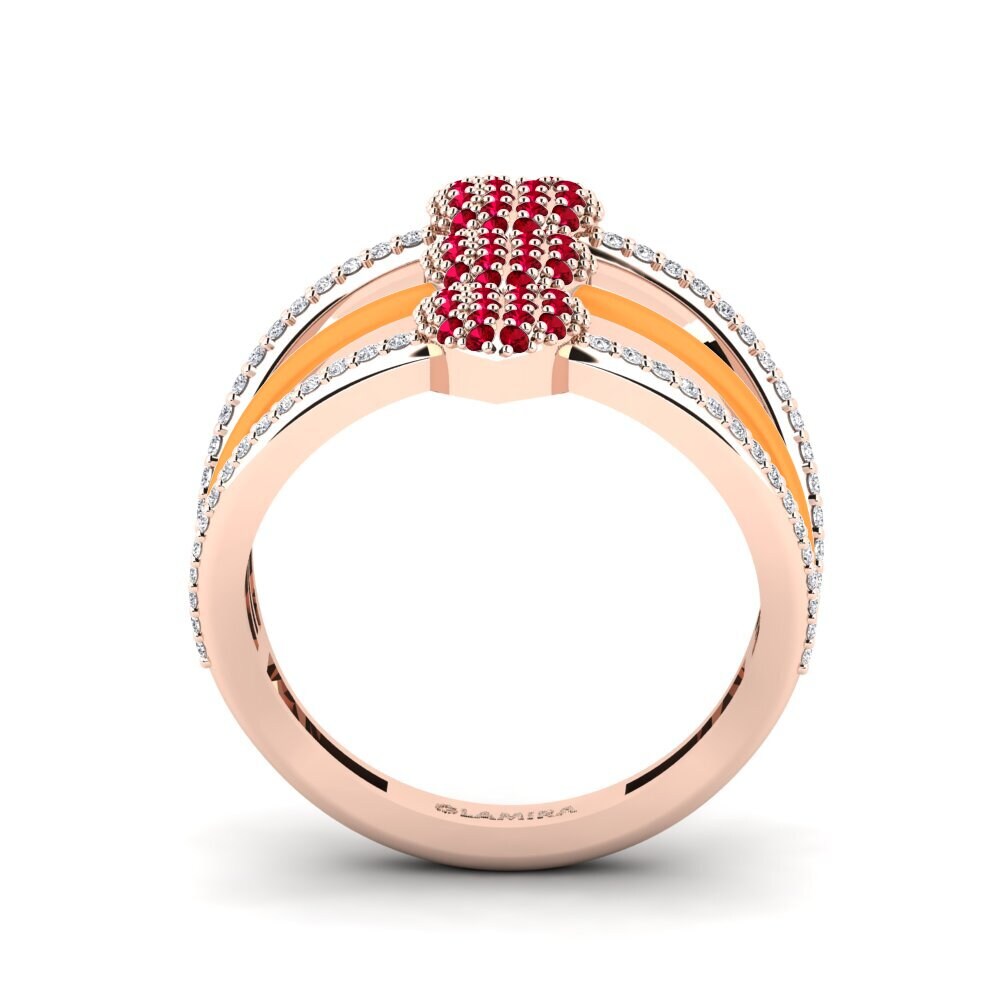 Red Zirconia Ring Gozoa