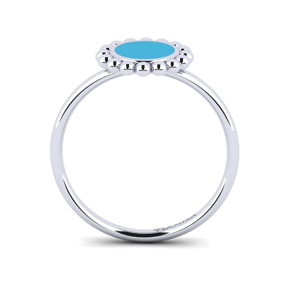 Weiß-Silber Ring Gracefuly