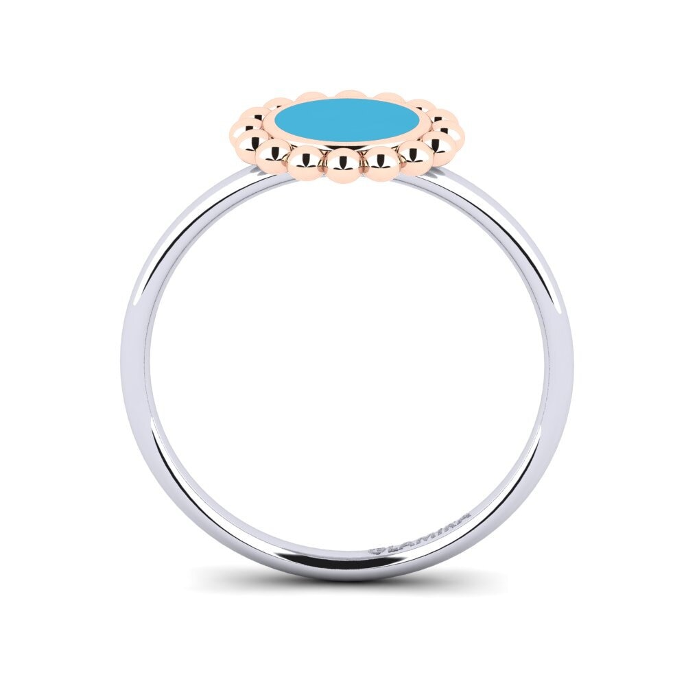 750 Weiß & Rotgold Ring Gracefuly
