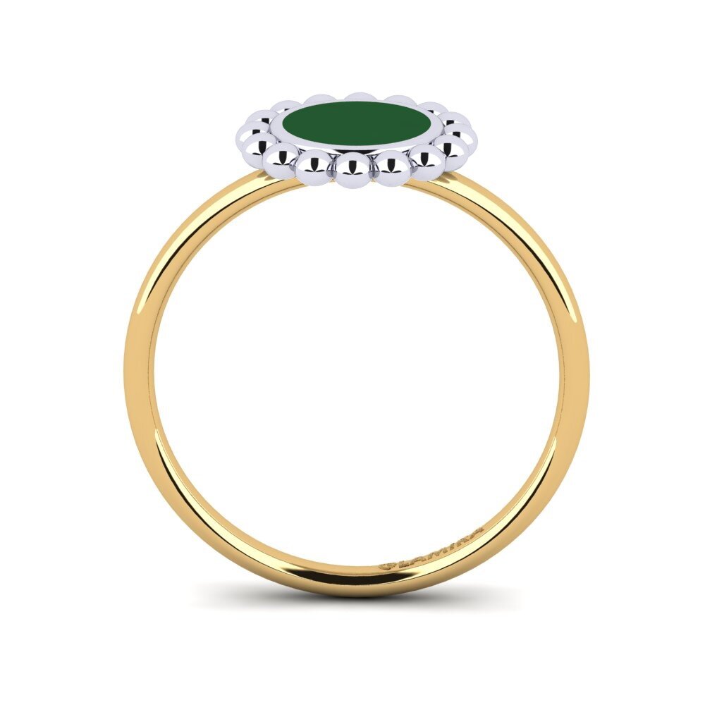 750 Gelb & Weißgold Ring Gracefuly
