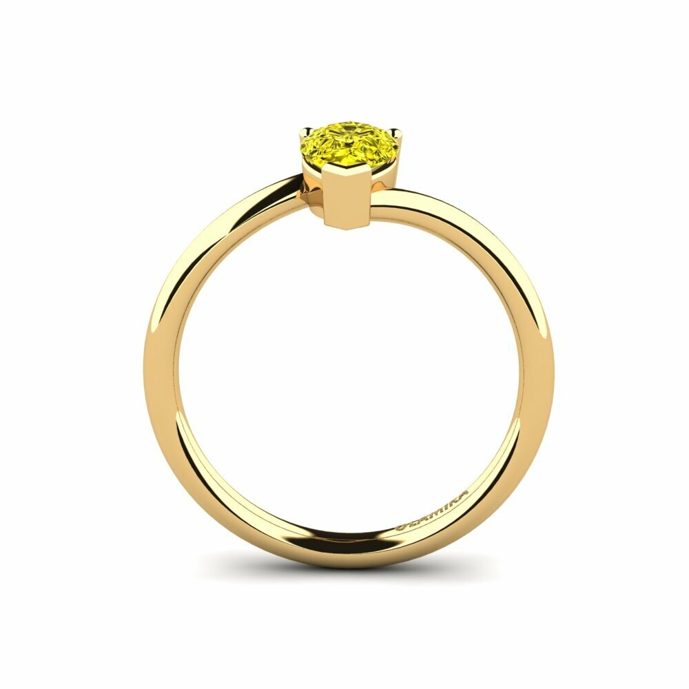 14K Geel Goud Verlovingsring Granna
