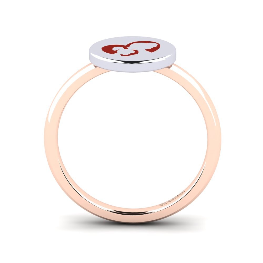 375 Rot & Weißgold Ring Grant